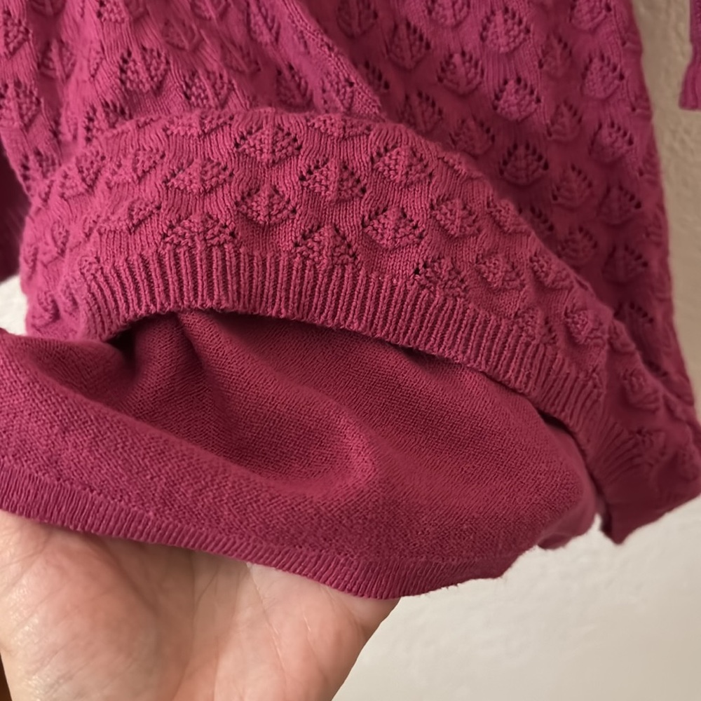 Janie & Jack | BABY RUFFLE POINTELLE SWEATER DRESS - Picture 5 of 6